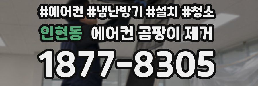 인현동 에어컨 곰팡이 제거