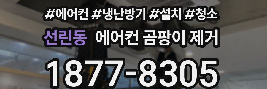 선린동 에어컨 곰팡이 제거