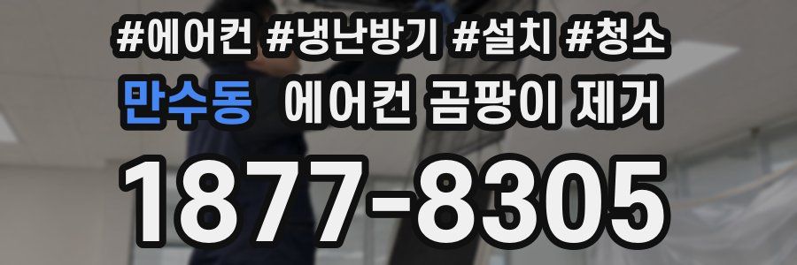 만수동 에어컨 곰팡이 제거