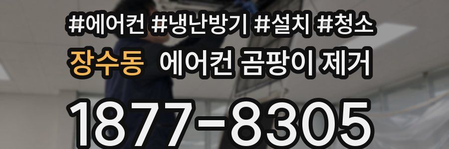 장수동 에어컨 곰팡이 제거