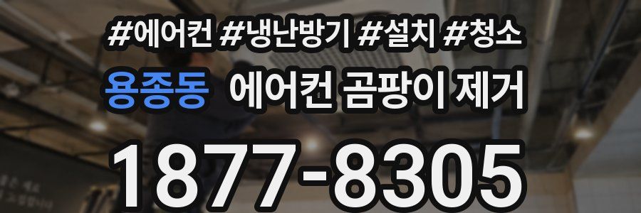 용종동 에어컨 곰팡이 제거