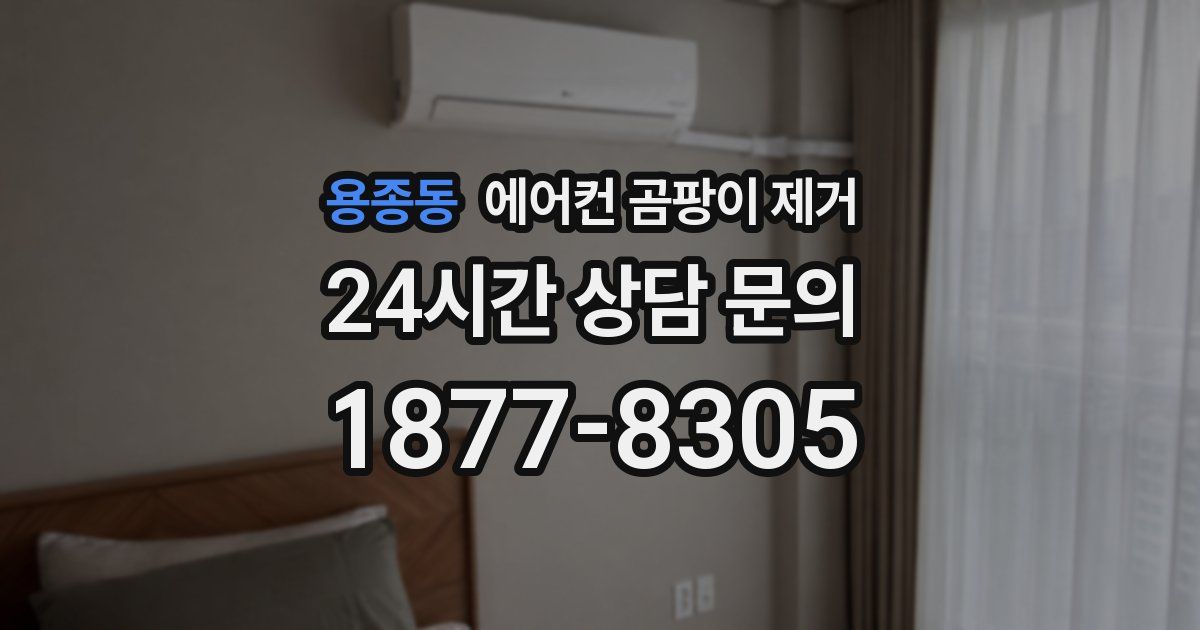 용종동 에어컨 곰팡이 제거