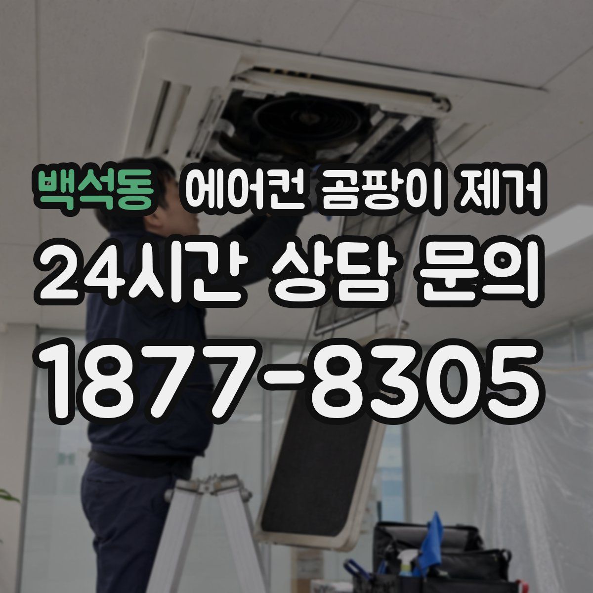 백석동 에어컨 곰팡이 제거