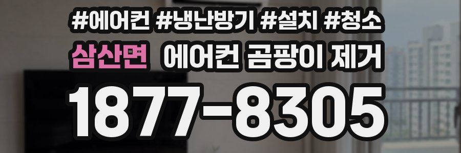삼산면 에어컨 곰팡이 제거