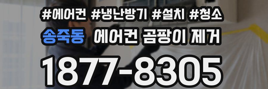 송죽동 에어컨 곰팡이 제거