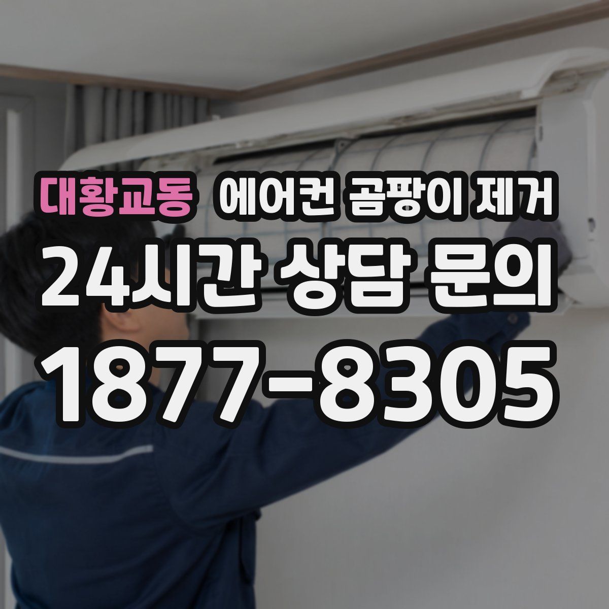 대황교동 에어컨 곰팡이 제거