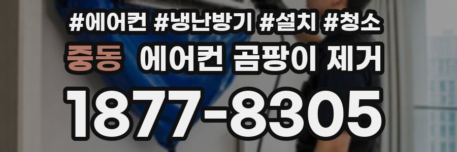 중동 에어컨 곰팡이 제거