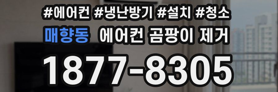 매향동 에어컨 곰팡이 제거
