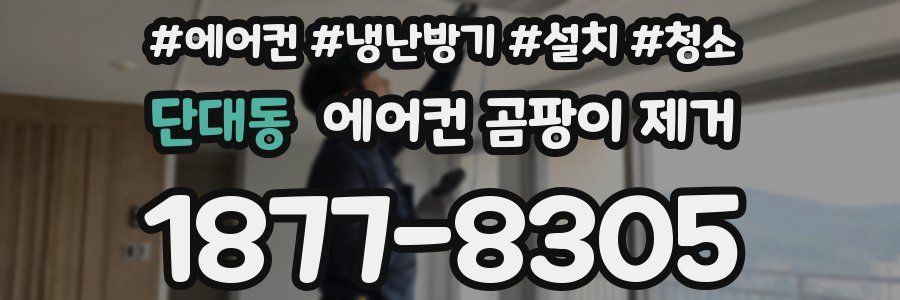 단대동 에어컨 곰팡이 제거