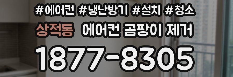 상적동 에어컨 곰팡이 제거