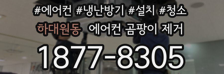 하대원동 에어컨 곰팡이 제거