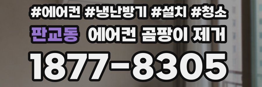 판교동 에어컨 곰팡이 제거