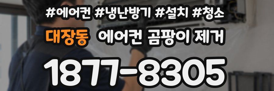 대장동 에어컨 곰팡이 제거