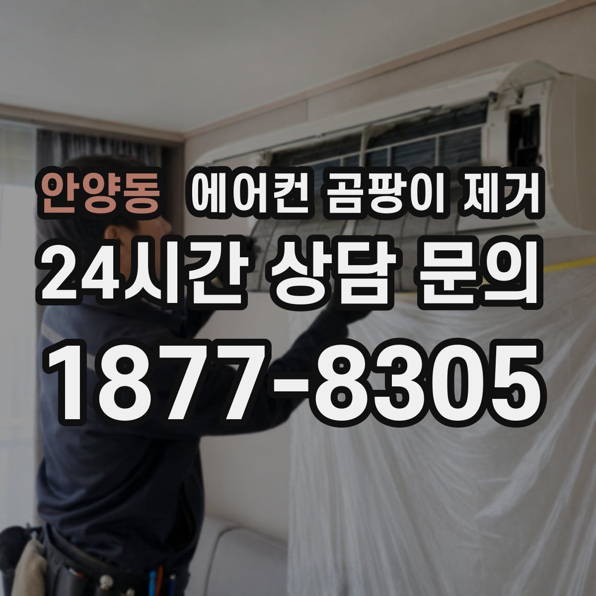 안양동 에어컨 곰팡이 제거