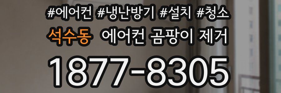 석수동 에어컨 곰팡이 제거