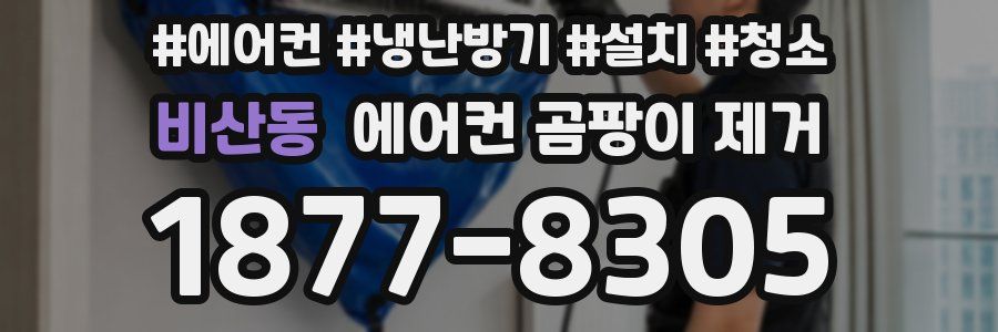 비산동 에어컨 곰팡이 제거