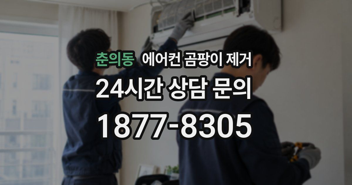 춘의동 에어컨 곰팡이 제거