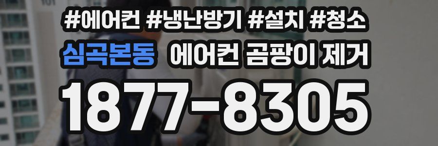 심곡본동 에어컨 곰팡이 제거