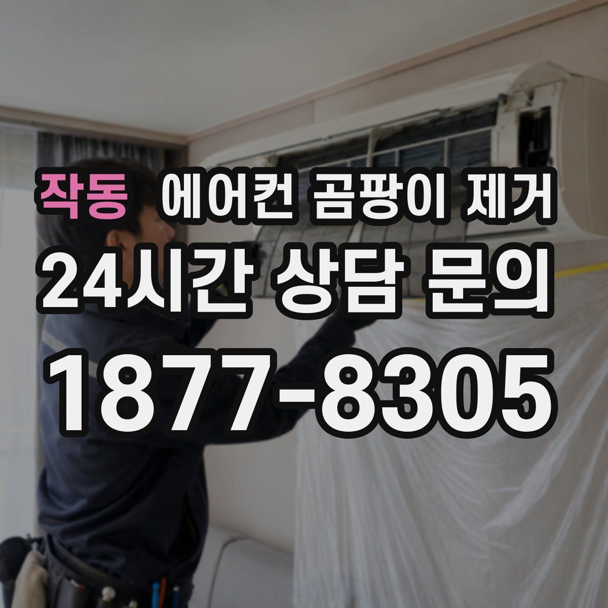 작동 에어컨 곰팡이 제거