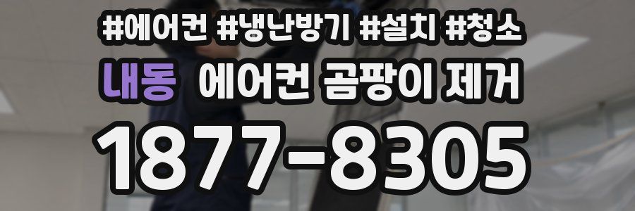 내동 에어컨 곰팡이 제거