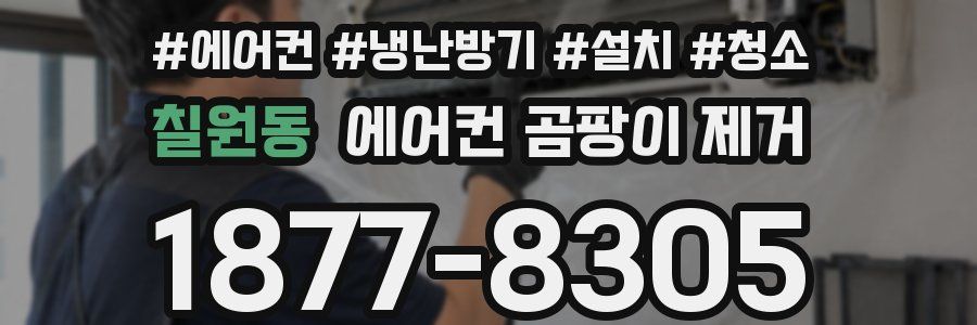 칠원동 에어컨 곰팡이 제거