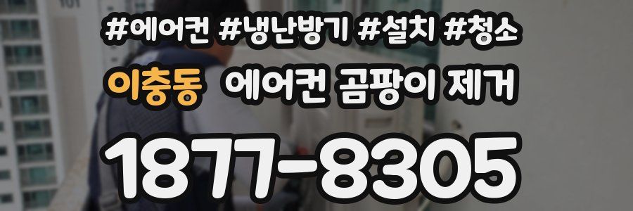 이충동 에어컨 곰팡이 제거