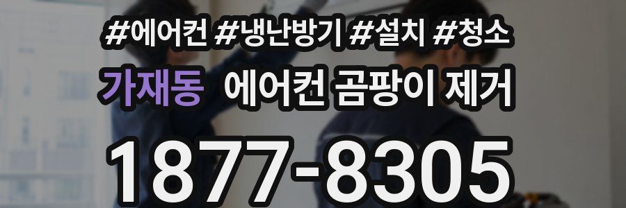 가재동 에어컨 곰팡이 제거