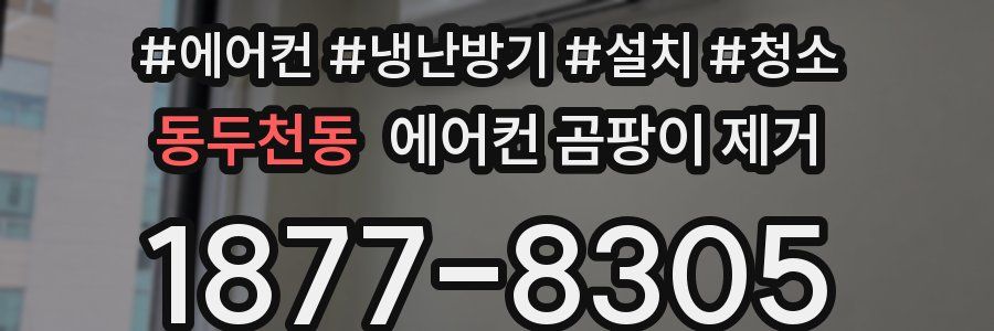 동두천동 에어컨 곰팡이 제거