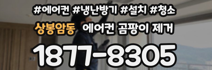 상봉암동 에어컨 곰팡이 제거