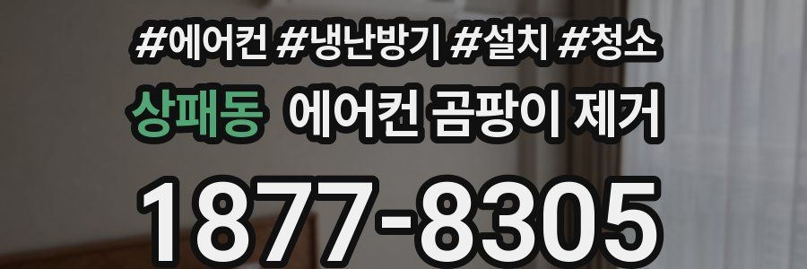 상패동 에어컨 곰팡이 제거