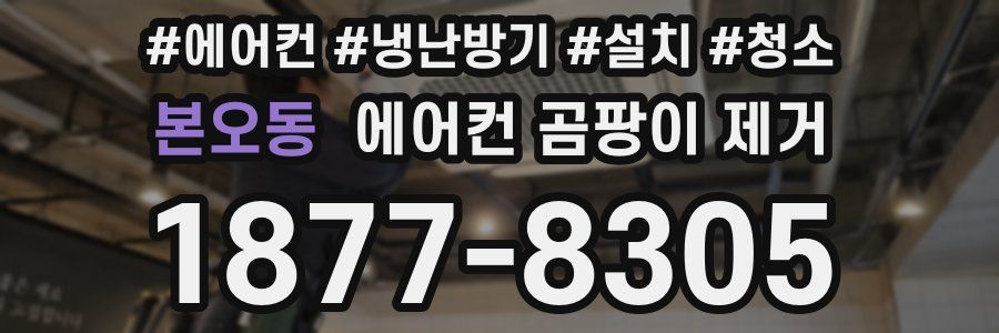 본오동 에어컨 곰팡이 제거