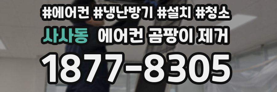 사사동 에어컨 곰팡이 제거