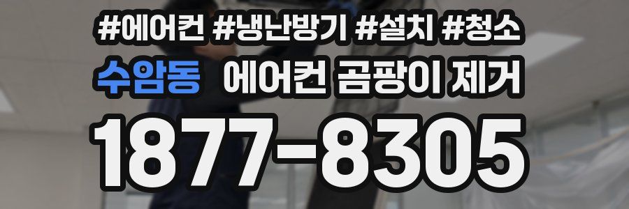 수암동 에어컨 곰팡이 제거