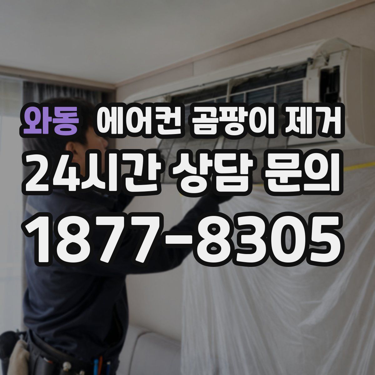 와동 에어컨 곰팡이 제거