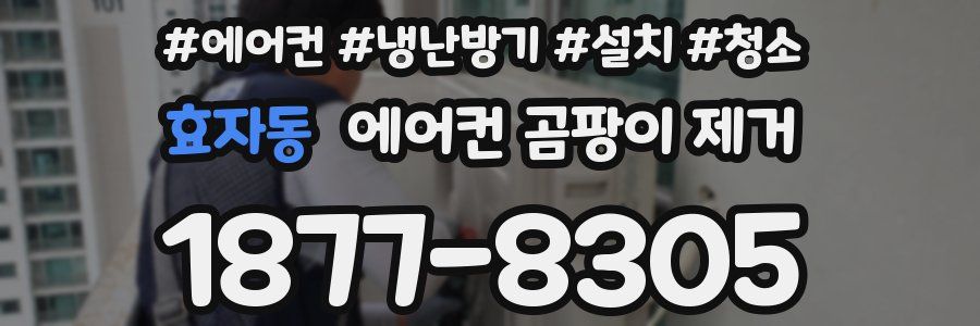 효자동 에어컨 곰팡이 제거