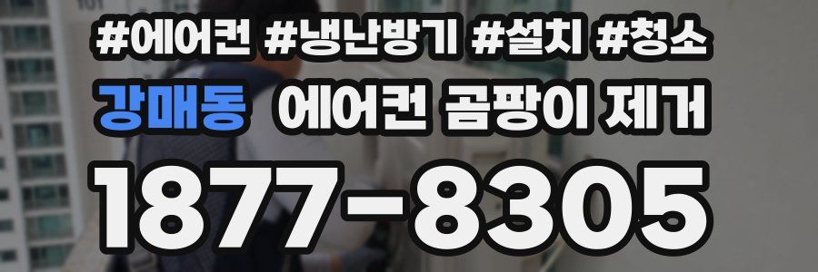강매동 에어컨 곰팡이 제거
