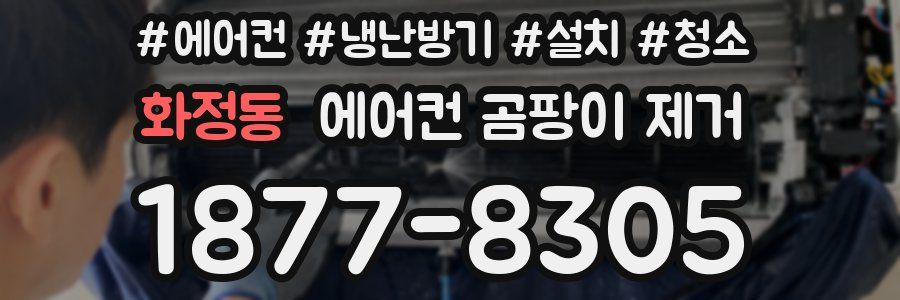 화정동 에어컨 곰팡이 제거