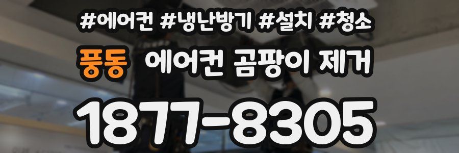 풍동 에어컨 곰팡이 제거