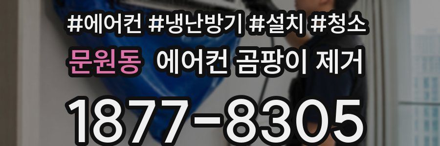 문원동 에어컨 곰팡이 제거