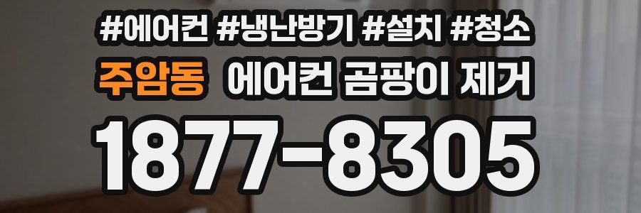 주암동 에어컨 곰팡이 제거