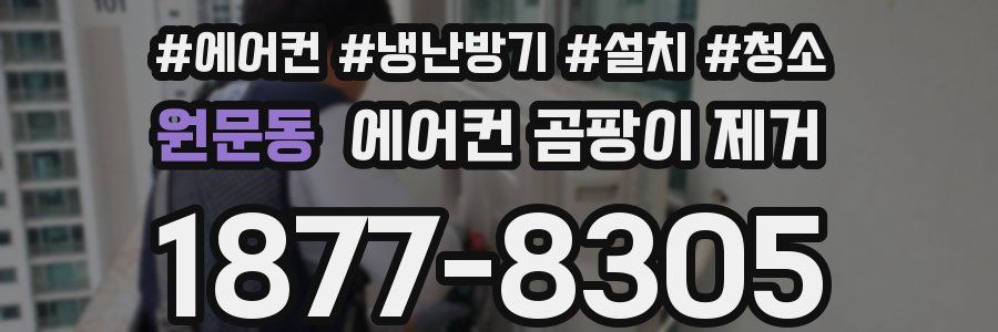 원문동 에어컨 곰팡이 제거