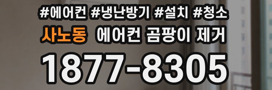 사노동 에어컨 곰팡이 제거