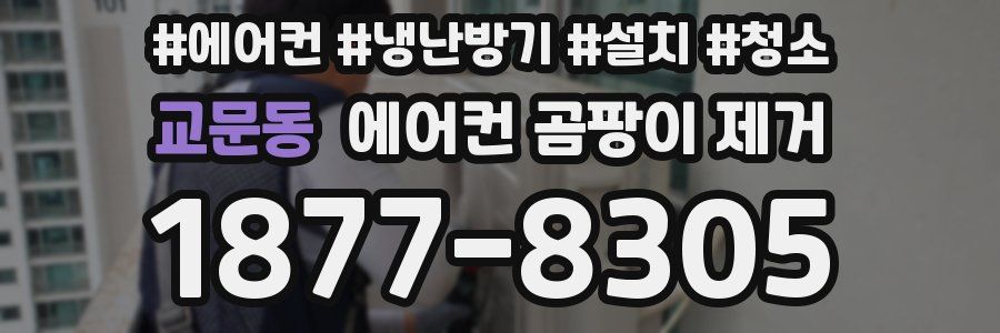 교문동 에어컨 곰팡이 제거