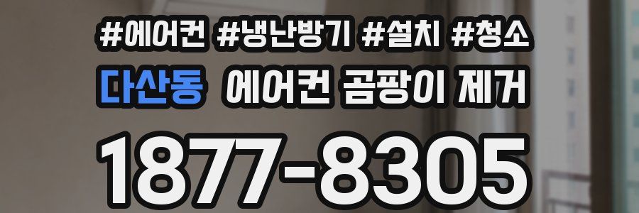 다산동 에어컨 곰팡이 제거