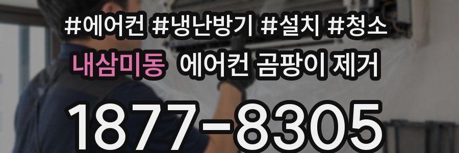 내삼미동 에어컨 곰팡이 제거