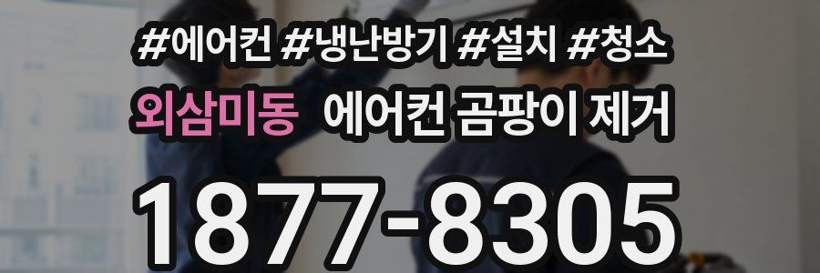 외삼미동 에어컨 곰팡이 제거