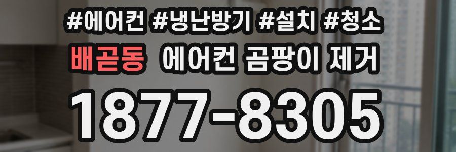 배곧동 에어컨 곰팡이 제거