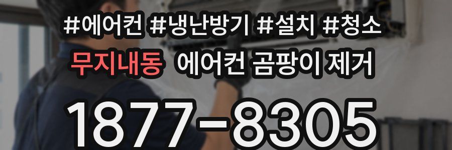 무지내동 에어컨 곰팡이 제거