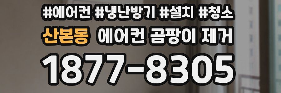 산본동 에어컨 곰팡이 제거