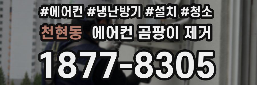 천현동 에어컨 곰팡이 제거